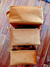 Velvet Storage Boxes x3 Gold/ Ochre/ Yellow/ Mustard Soft George Home Handles