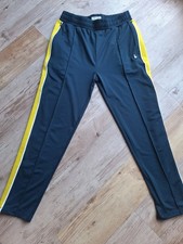 Jack Wills Navy Yellow Stripe Straight Leg Joggers Tracksuit Bottoms UK 8
