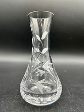 Vintage cut crystal bud vase - vintage,
