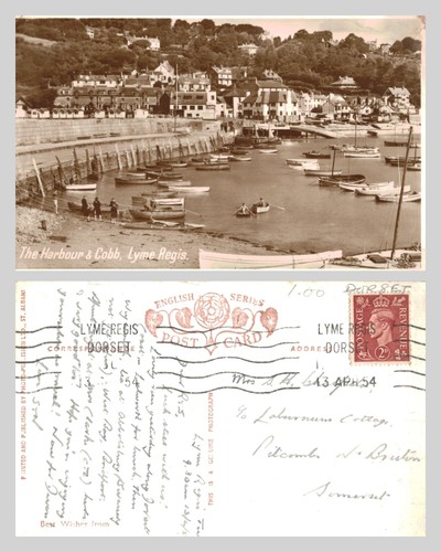 Vintage postcard the harbour - -,