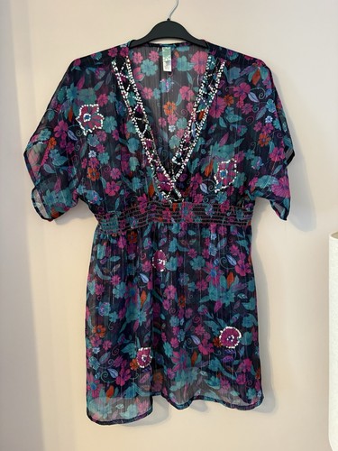 Ocean club floral sequin beach - ocean,