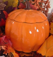 Halloween Pumpkin Ceramic Candy Jar With Lid  Witchcore
