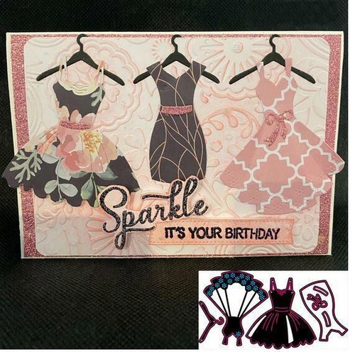 3pcs women dress metal cutting - 3pcs,