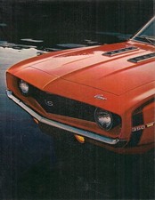 Chevrolet Camaro 1969 USA Market Single Sheet Sales Brochure Sport SS Z/28
