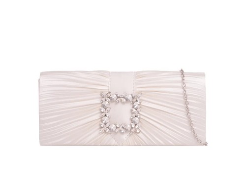 Women satin clutch - satin, long