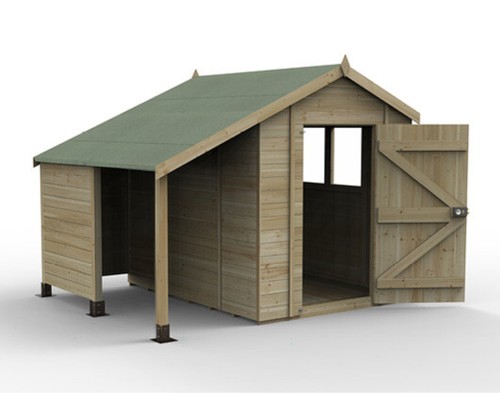 Garden shed log store - log, x