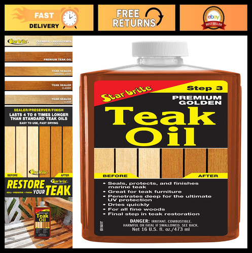 Premium golden teak oil oz - golden,