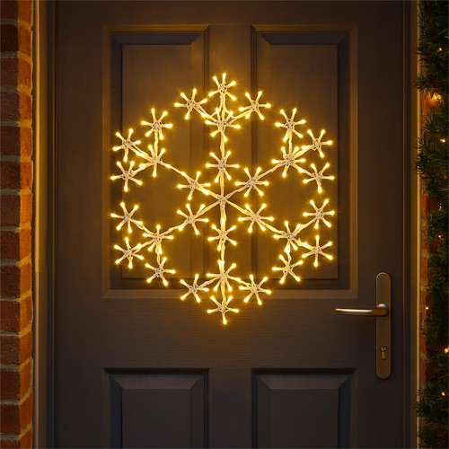 Xmas 49cm led snowflake light - 49cm,