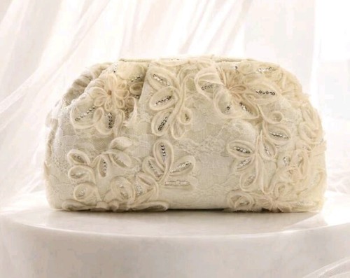 Cream clutch womens ladies - clutch,