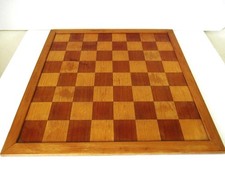 VINTAGE CHESS BOARD LARGE CLUB SIZE 19.5" inches SQUARES OF 57mm NO PIECES