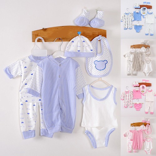 8pcs newborn baby - newborn, bodysuit