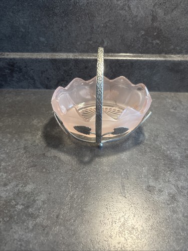Silver plated frosted pink - silver,