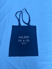 Jack Wills Unisex Tote Bag for Life - Navy Blue Preowned Good Condition Stylish