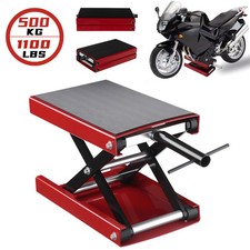 500KG Motorbike Motorcycle Table Bench Workshop Scissor Lift Jack Stand Paddock