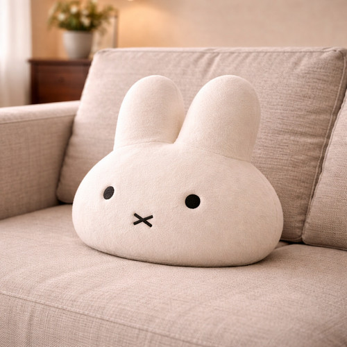 Miffy plush pillow - miffy,