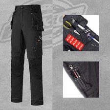 Dickies Universal Flex Holster Cargo Trousers Work Wear Protective Pants - Black