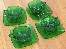 GREAT SET OF 4 FOREST GREEN