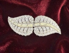 Superb Vintage Art Deco Diamanté Double Dress Clip Duette Brooch Pin Ciro Coro?