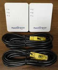 2 x  NETGEAR XAV5201 Powerline Adapters AV500 Nano BT Sky Virgin TalkTalk