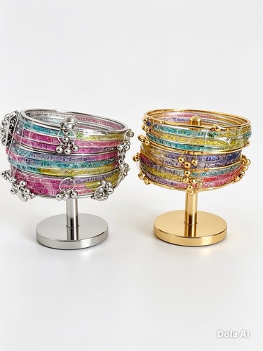 Rainbow glitter bangle - rainbow,