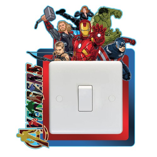 Superhero anime light switch - superhero,