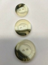 2 Hole Flat Aran Buttons 15mm