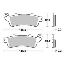 BRAKING REAR BRAKE PADS SINTER