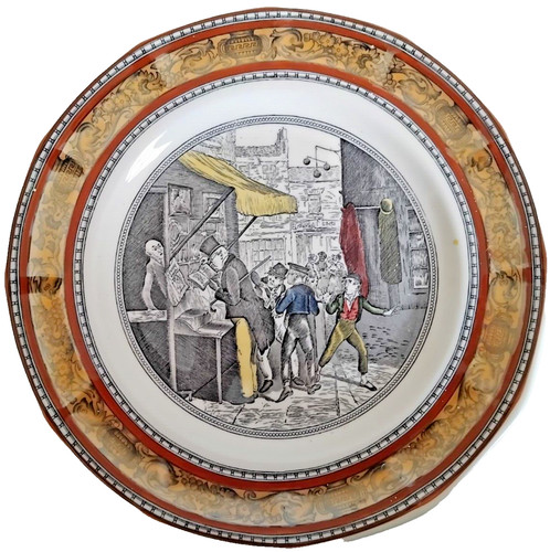 Rare adams ironstone plate - rare,