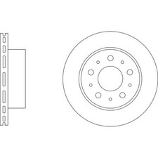 2x Brake Discs Vented For