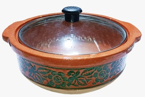 29cm clay pot handi cooking - clay,