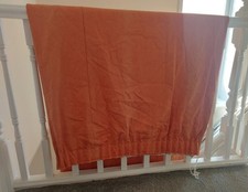Vintage Bespoke peach Pink Damask Curtains 120”w x 82”drop Lined