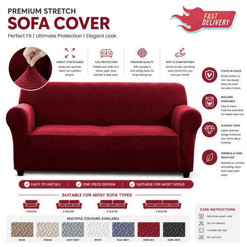 Sofa cover seater jacquard - cover, 3