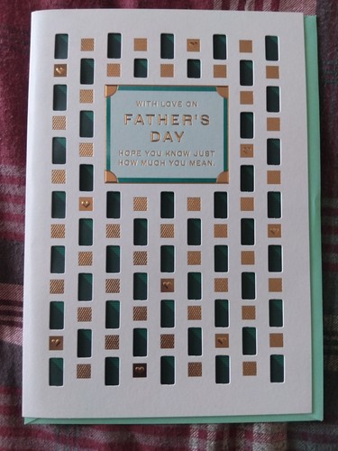 Father day greetings card - father's,
