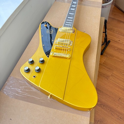 Gold firebird electric guitar - gold,