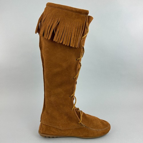 Minnetonka 1422 brown - minnetonka, suede