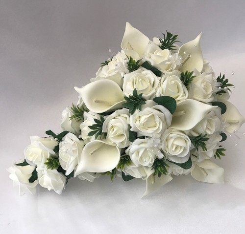 Wedding bouquets flowers - flowers, ivory