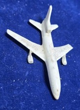 Vintage Promotional Delta Airlines Tri Star Plastic 3" Toy Airplane Broken Wing