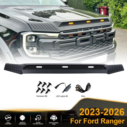 Led light bonnet guard - guard, stone