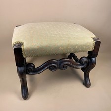 Wooden Footstool Green