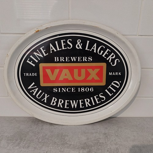 Vaux breweries metal bar tray - breweries,