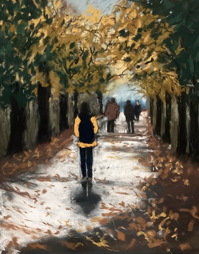 Original painting autumn - original,