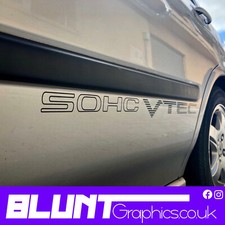 SOHC VTEC panel Sticker Decal