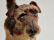 Dolls house miniature 1:12 ARTISAN Airedale terrier dog