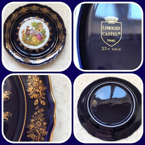 Limoges castel france 22k gold - limoges,