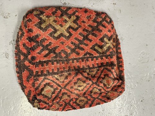 Berber square pouffe cover