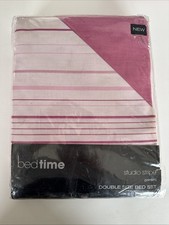 Double Size Pink BHS Striped