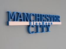 Manchester City personalised 3D sign plaque man FC Handmade Gift