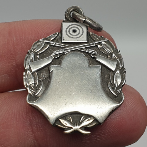 Sterling silver rifle shooting - rifle,