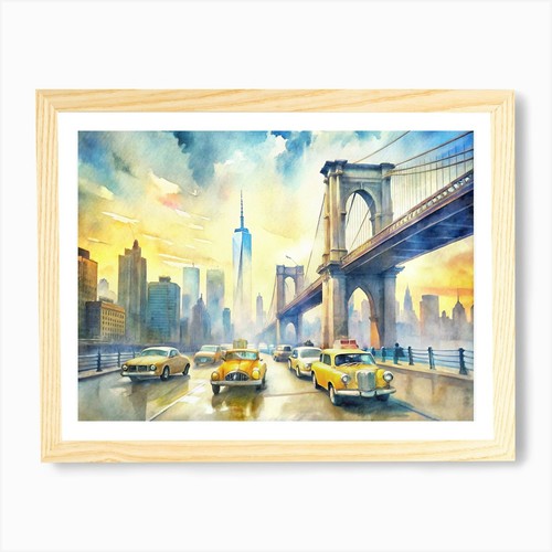 Brooklyn bridge art print - brooklyn,