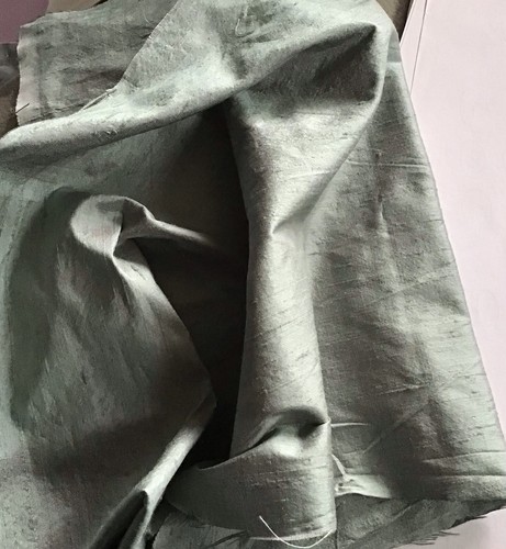 100 silk dupion eucalyptus - silk,